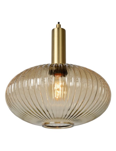 Suspension Diam. 30 cm 1xE27 40 W Ambre - Lucide - Maloto
