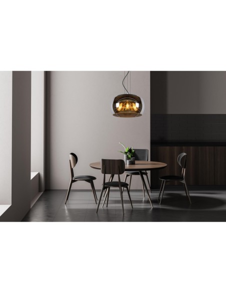 Lucide OLIVIA Suspension Diam. 40 cm 3xE27 Fume | Deko Light