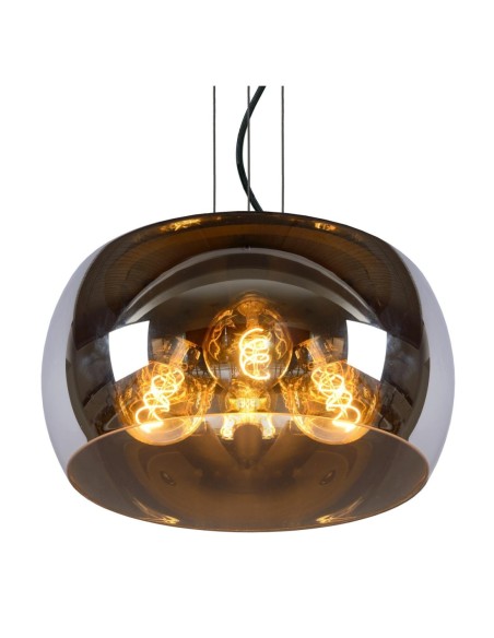 Lucide OLIVIA Suspension Diam. 40 cm 3xE27 Fume | Deko Light