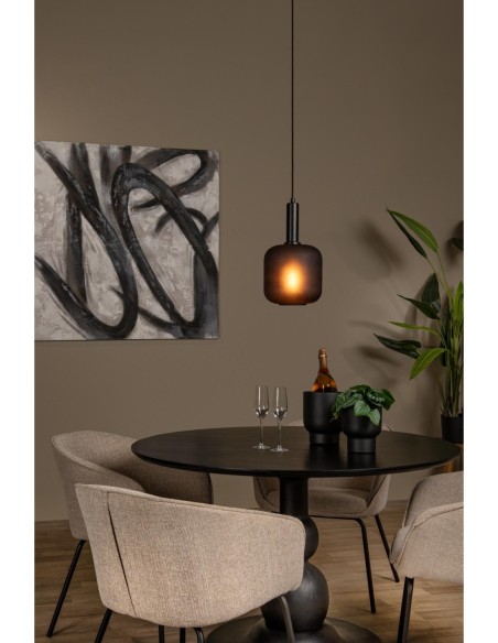 Lucide ELOISE Suspension Diam. 21 cm 1xE27 Noir | Deko Light