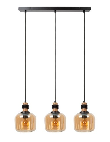Lucide ILONA Suspension 3xE27 Ambre | Deko Light