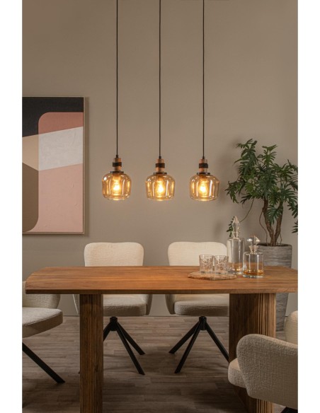 Lucide ILONA Suspension 3xE27 Ambre | Deko Light