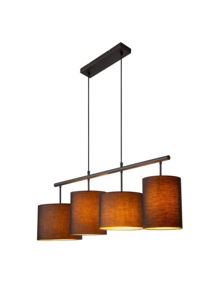 Lucide MAYA Suspension 4xE27 Noir | Deko Light