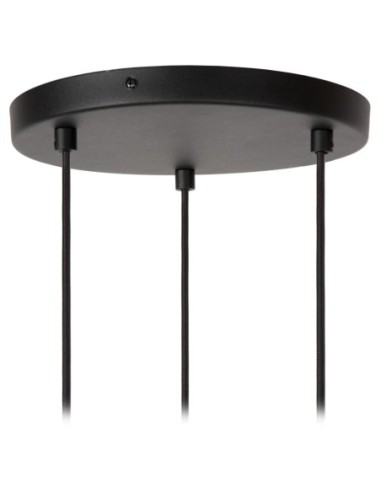 Lucide MAYA Suspension Diam. 46 cm 3xE27 Noir | Deko Light