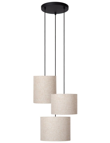 Lucide MAYA Suspension Diam. 46 cm 3xE27 Creme | Deko Light