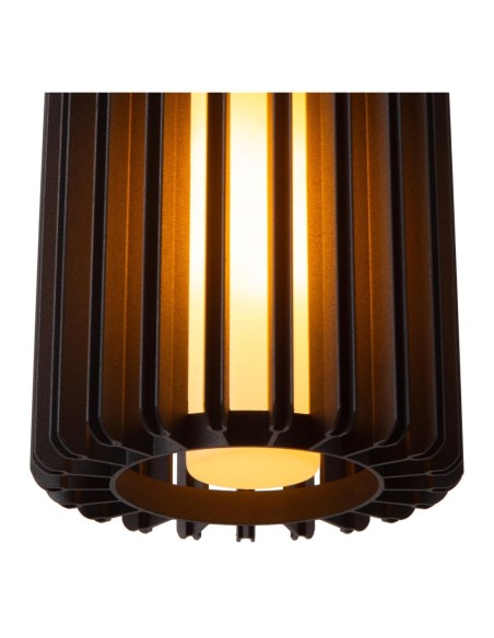Lambres  de  Lucide - Suspension métal 3 points lumineux E27 noire