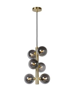 Lucide TYCHO Suspension Diam. 25,5 cm 6xG9 Or Mat / Laiton | Deko Light