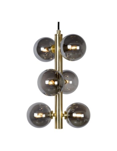 Lucide TYCHO Suspension Diam. 25,5 cm 6xG9 Or Mat / Laiton | Deko Light