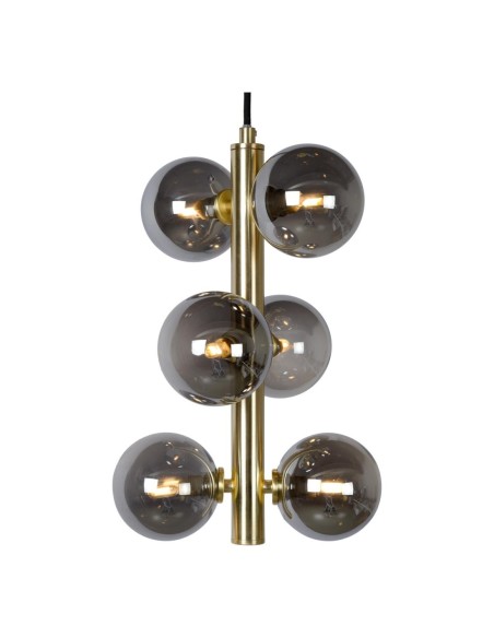 Lucide TYCHO Suspension Diam. 25,5 cm 6xG9 Or Mat / Laiton | Deko Light