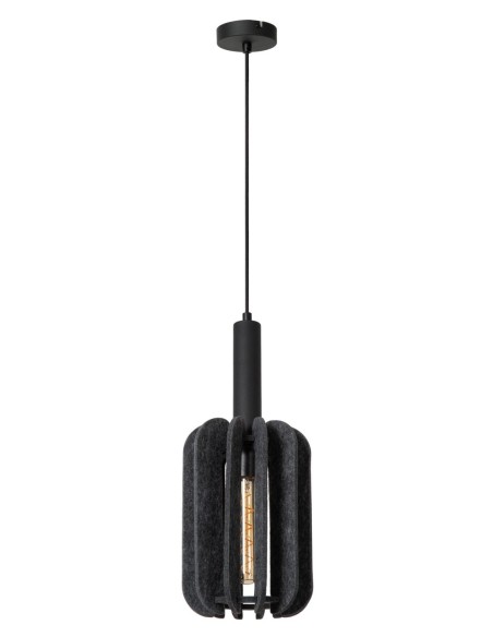 Lucide RAFAL Suspension Diam. 20 cm 1xE27 Gris | Deko Light