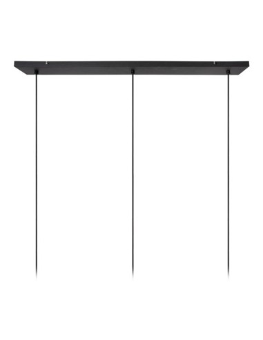 Suspension Diam. 20 cm 3xE27 Dimmable Noir et Gris - Lucide - Rafal