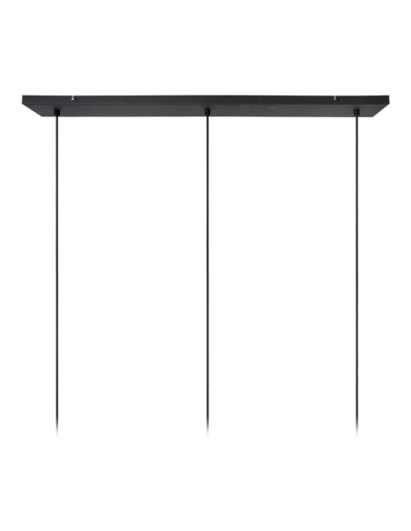 Suspension Diam. 20 cm 3xE27 Dimmable Noir et Gris - Lucide - Rafal