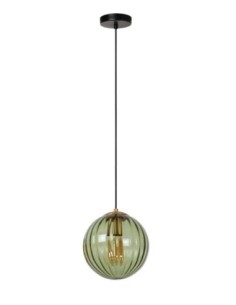 Suspension Diam. 25 cm 1xE27  Verre Vert  - Lucide - Monsaraz 2