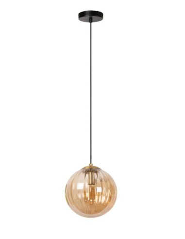 Lucide MONSARAZ Suspension Diam. 25 cm 1xE27 Ambre | Deko Light