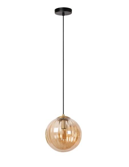 Lucide - Monsaraz - Suspension Diam. 25 cm 1xE27  Verre ambré