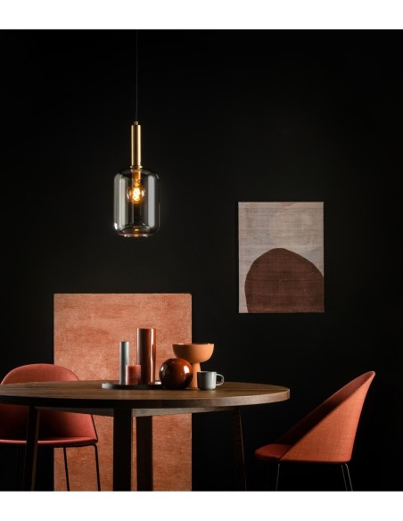 Lucide JOANET Suspension Diam. 22 cm 1xE27 Fume | Deko Light