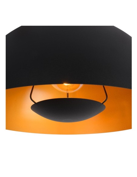 Siemon de Lucide - Suspension Diam. 40 cm 1xE27  Acier noir