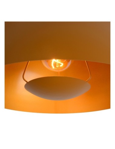 Siemon de Lucide - Suspension Diam. 40 cm 1xE27  Acier jaune ocre - intérieur doré