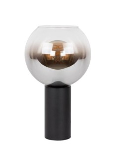 Lampe de table Diam. 20 cm 1xE27 40 W Noir et Fumé - Lucide - MARIUS 2