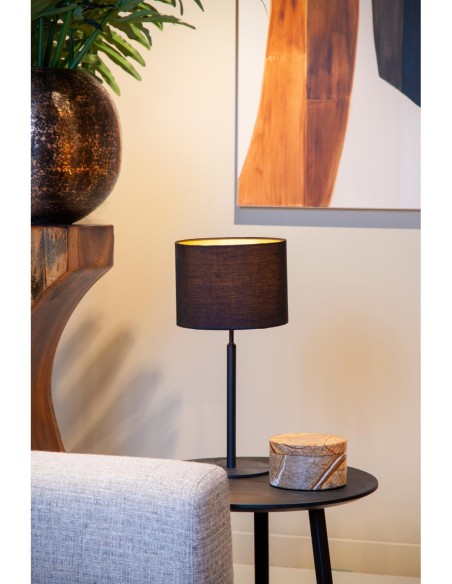 Lucide MAYA Lampe de table Diam. 26 cm 1xE27 Noir | Deko Light