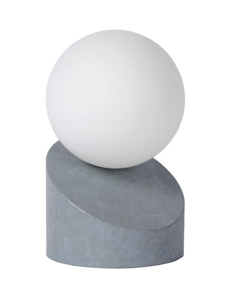 Lucide - Len - Lampe de table verre et métal  gris