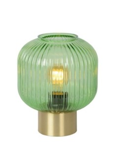 Lampe de table Diam. 20 cm 1xE27 40W Vert - Lucide - Maloto