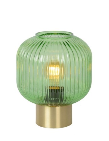 Lampe de table Diam. 20 cm 1xE27 40W Vert - Lucide - Maloto
