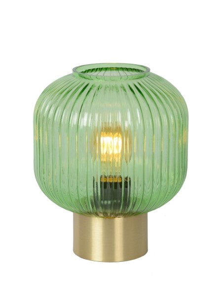 Lampe de table Diam. 20 cm 1xE27 40W Vert - Lucide - Maloto