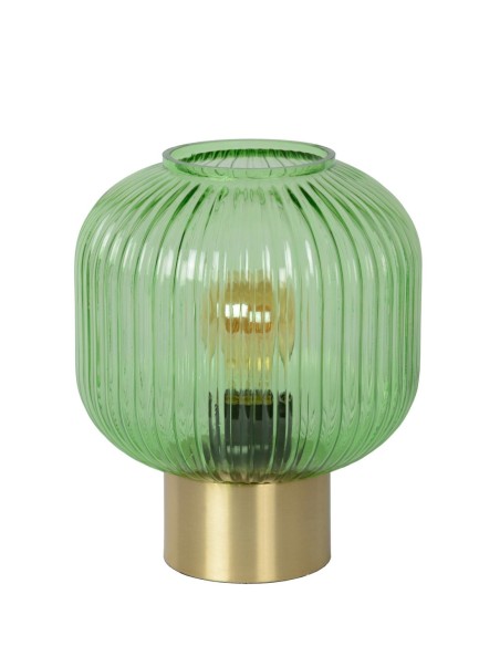 Lampe de table Diam. 20 cm 1xE27 40W Vert - Lucide - Maloto