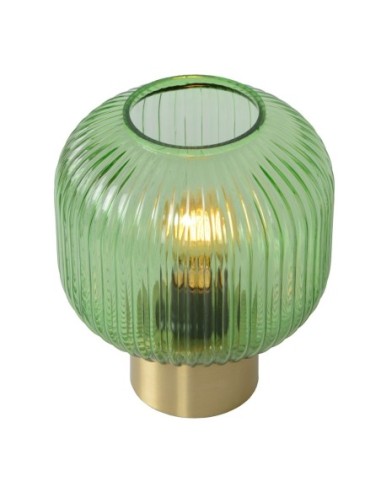 Lampe de table Diam. 20 cm 1xE27 40W Vert - Lucide - Maloto
