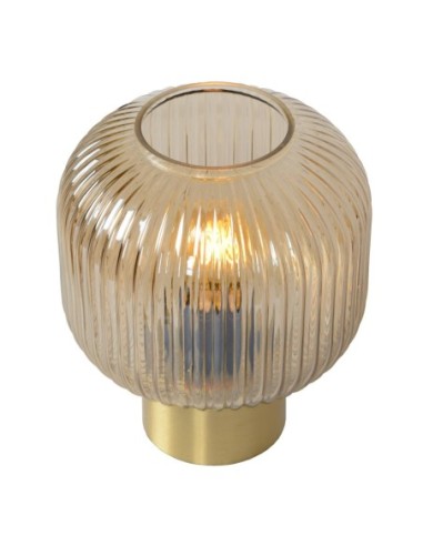Lampe de table Diam. 20 cm 1xE27 40W Ambre -Lucide - Maloto