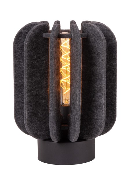 Lucide RAFAL Lampe de table Diam. 23 cm 1xE27 Gris | Deko Light