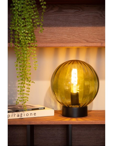 Monsaraz  de Lucide - Lampe de table Diam. 25 cm 1xE27  Vert