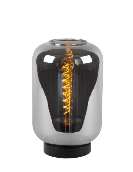 Lucide JOANET Lampe de table Diam. 22 cm 1xE27 Fume | Deko Light