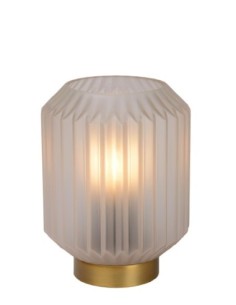 Lampe de table Diam. 13 cm 1xE14 40 W  Verre Blanc - Lucide - Sueno