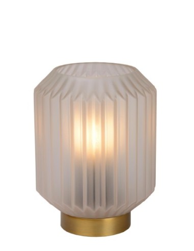 Lampe de table Diam. 13 cm 1xE14 40 W  Verre Blanc - Lucide - Sueno
