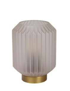 Lampe de table Diam. 13 cm 1xE14 40 W  Verre Blanc - Lucide - Sueno 2