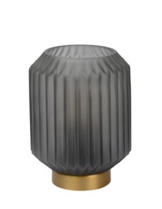 Lampe de table Diam. 13 cm 1xE14 40W  Verre Gris - Lucide - Sueno 2