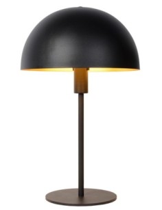 Lampe de table Diam. 25 cm 1xE14 25 W Noir - Lucide - Siemon