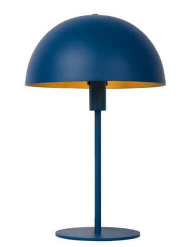 Lampe de table Diam. 25 cm 1xE14 25W Bleu - Lucide - Siemon