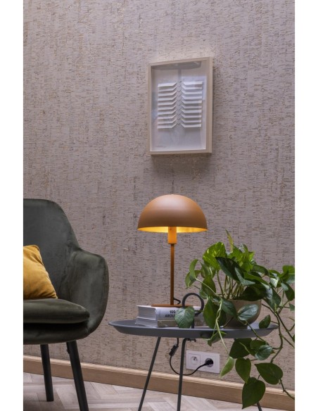 Lampe de table Diam. 25 cm 1xE14 25W Jaune Ocre - Lucide - Siemon