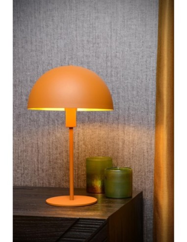 Lampe de table Diam. 25 cm 1xE14 25W Jaune Ocre - Lucide - Siemon