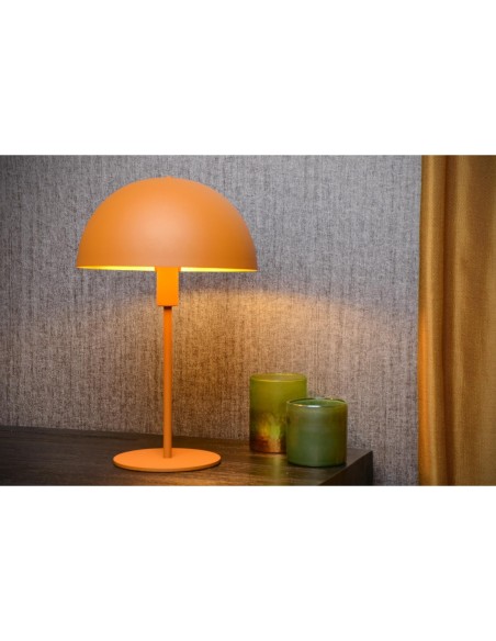 Lampe de table Diam. 25 cm 1xE14 25W Jaune Ocre - Lucide - Siemon