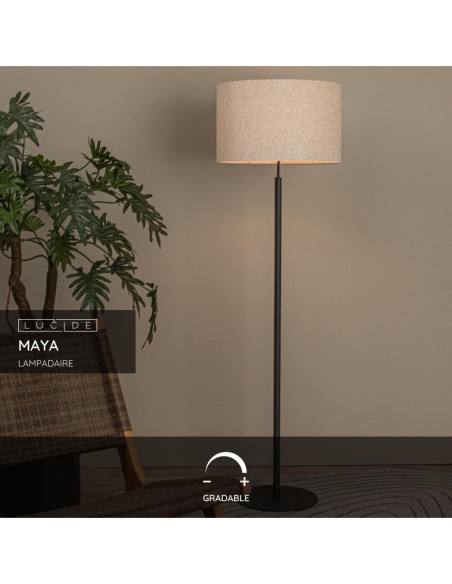 Lucide MAYA Lampadaire Diam. 45 cm 1xE27 Creme | Deko Light