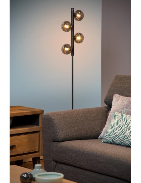 Lucide TYCHO Lampadaire 4xG9 Noir | Deko Light