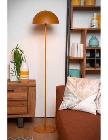 Lampadaire Diam. 35 cm 1xE27 40 W Acier Jaune Ocre - Lucide - Siemon
