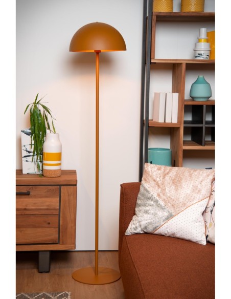 Lampadaire Diam. 35 cm 1xE27 40 W Acier Jaune Ocre - Lucide - Siemon