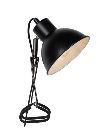 Lampe à fixer 1xE27, noir mat – Lucide - Moys
