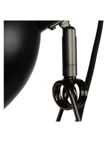 Moys  de Lucide - Lampe à fixer 1xE27, noir mat  - source lumineuse pivotante orientable