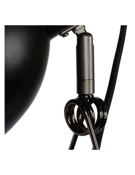 Moys  de Lucide - Lampe à fixer 1xE27, noir mat  - source lumineuse pivotante orientable